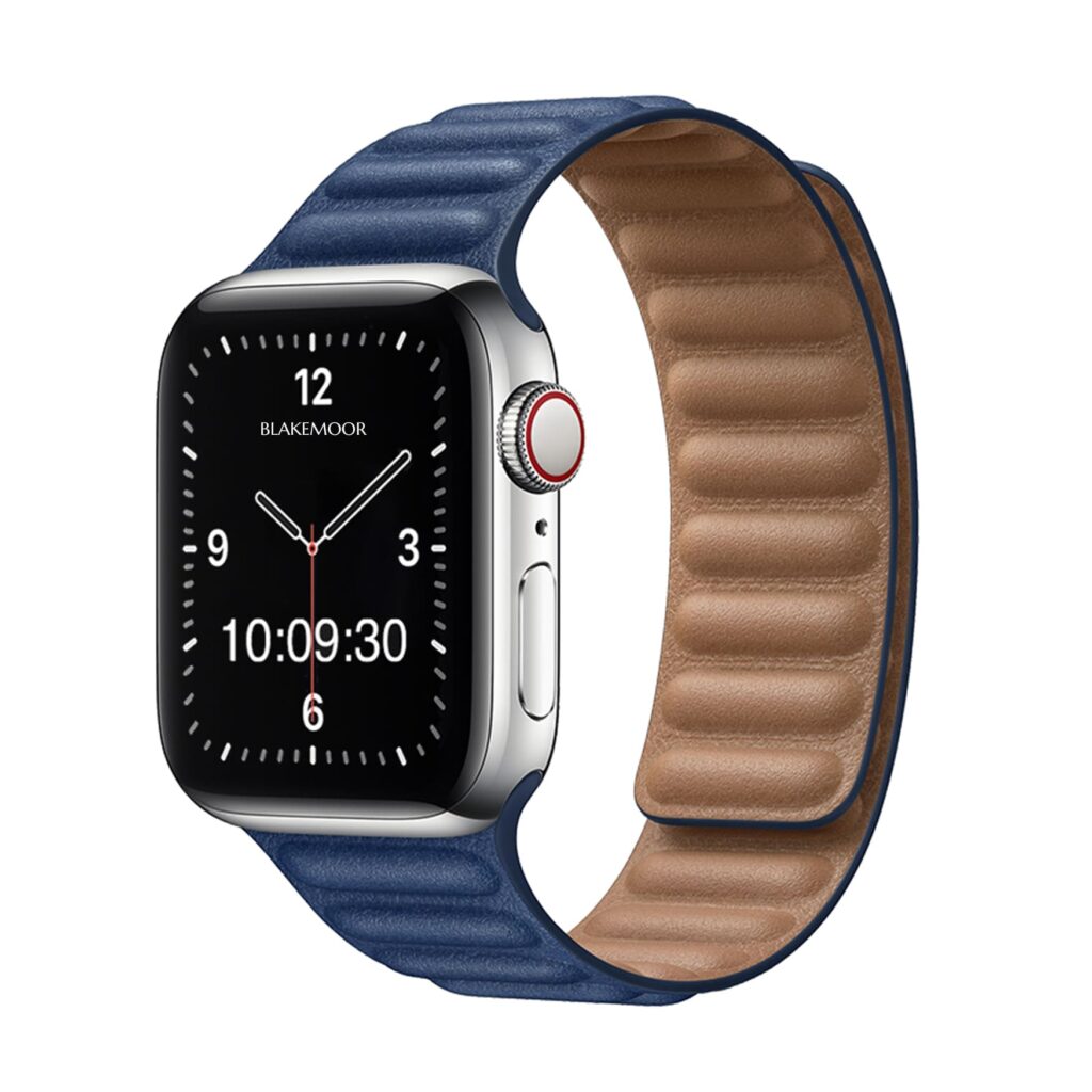 Magnetic Loop Blue Apple Watch Strap Ultra 49mm