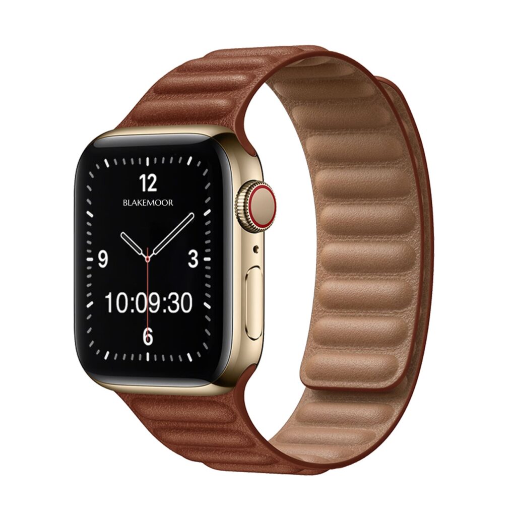 Magnetic Loop Brown Apple Watch Strap Ultra 49mm